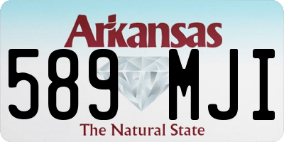 AR license plate 589MJI