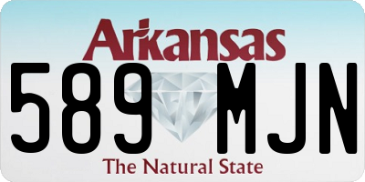 AR license plate 589MJN