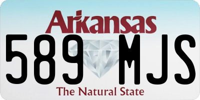 AR license plate 589MJS