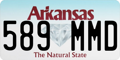 AR license plate 589MMD