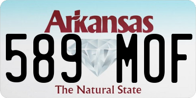 AR license plate 589MOF