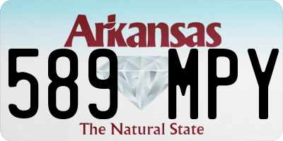 AR license plate 589MPY