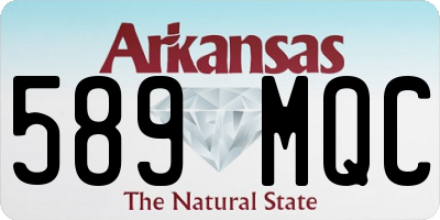 AR license plate 589MQC