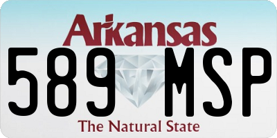 AR license plate 589MSP
