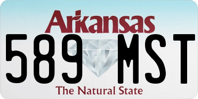 AR license plate 589MST