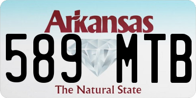 AR license plate 589MTB
