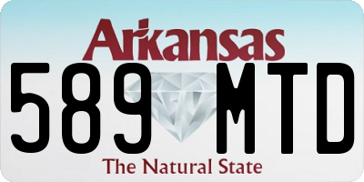 AR license plate 589MTD