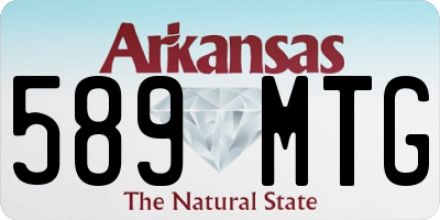 AR license plate 589MTG