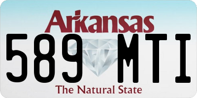 AR license plate 589MTI