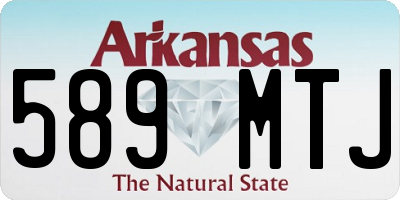 AR license plate 589MTJ