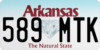 AR license plate 589MTK