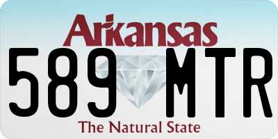 AR license plate 589MTR