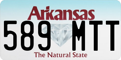 AR license plate 589MTT