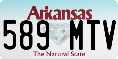 AR license plate 589MTV