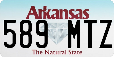 AR license plate 589MTZ
