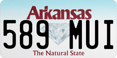 AR license plate 589MUI