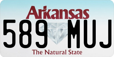 AR license plate 589MUJ