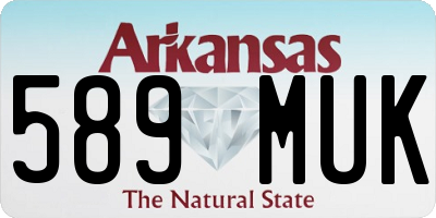 AR license plate 589MUK