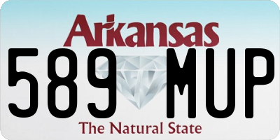 AR license plate 589MUP