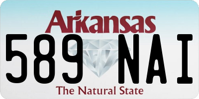 AR license plate 589NAI
