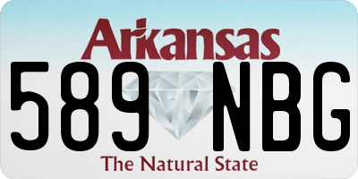 AR license plate 589NBG