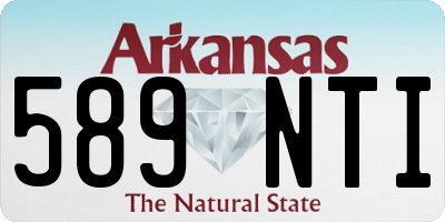 AR license plate 589NTI