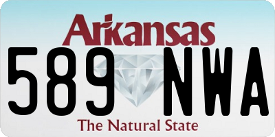 AR license plate 589NWA