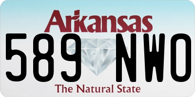 AR license plate 589NWO