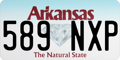 AR license plate 589NXP