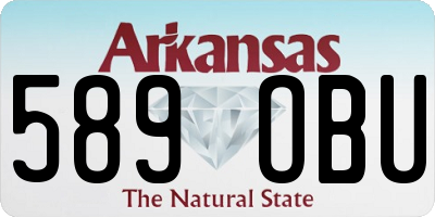 AR license plate 589OBU