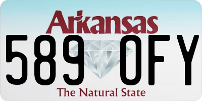 AR license plate 589OFY