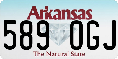 AR license plate 589OGJ