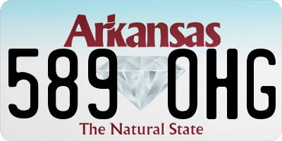 AR license plate 589OHG