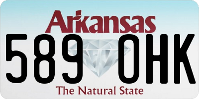 AR license plate 589OHK
