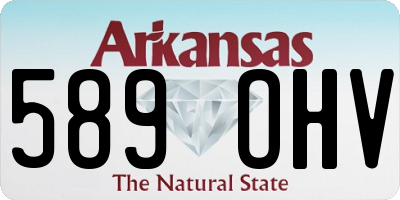 AR license plate 589OHV