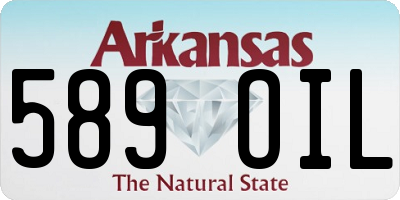AR license plate 589OIL