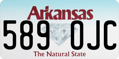 AR license plate 589OJC