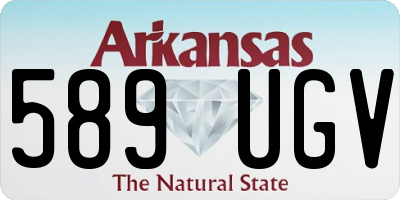 AR license plate 589UGV