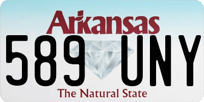 AR license plate 589UNY