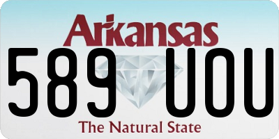 AR license plate 589UOU