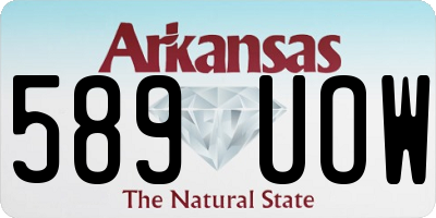 AR license plate 589UOW
