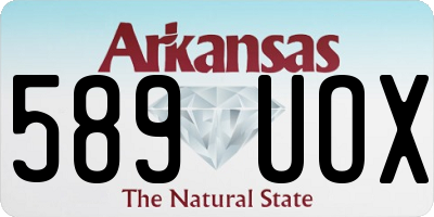 AR license plate 589UOX