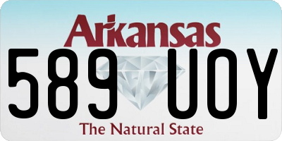 AR license plate 589UOY