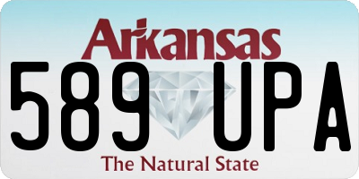 AR license plate 589UPA