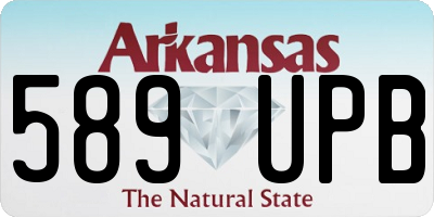 AR license plate 589UPB
