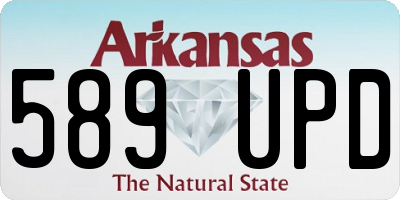 AR license plate 589UPD