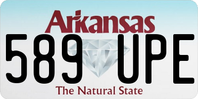 AR license plate 589UPE