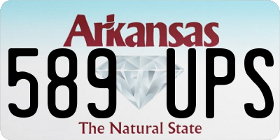 AR license plate 589UPS