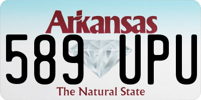 AR license plate 589UPU