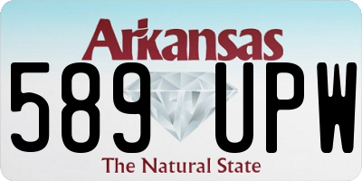 AR license plate 589UPW